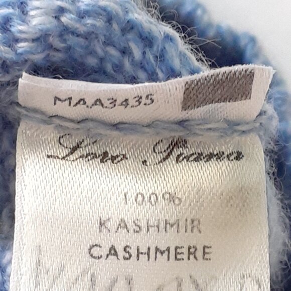 Loro Piana Men Cashmere Cable Knit Crewneck Sweater Light Blue Size 58/Size 3XL - Picture 11 of 12